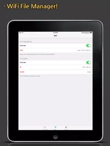 AirUSB (Wireless Flash Drive) iPad  Screenshots