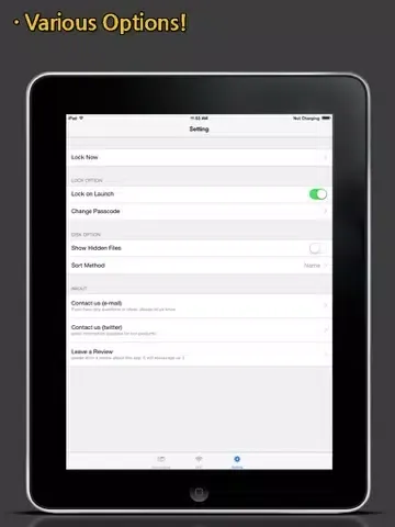 AirUSB (Wireless Flash Drive) iPad  Screenshots