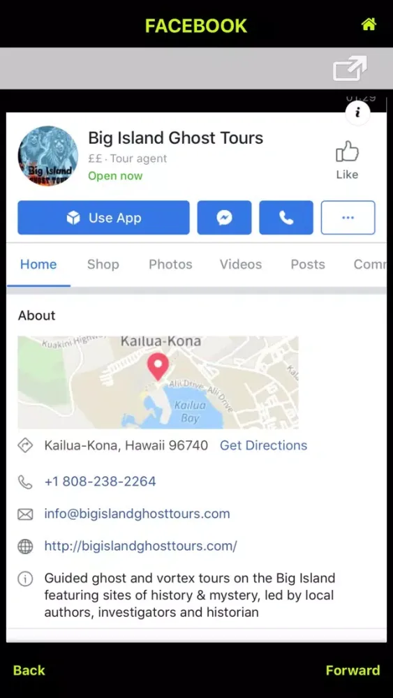 Capturas de pantalla de Big Island Ghost Tours