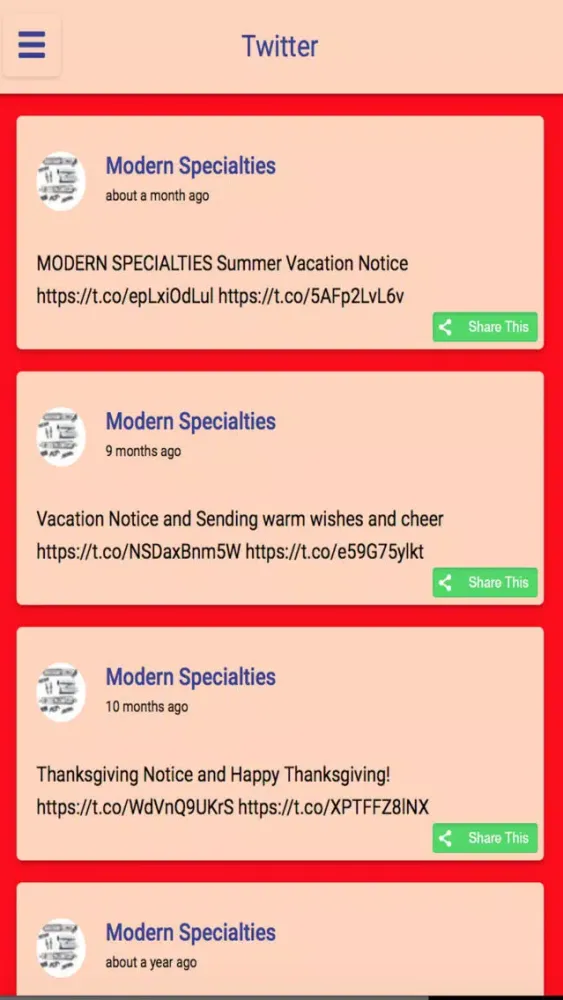 Modern Specialties Screenshots