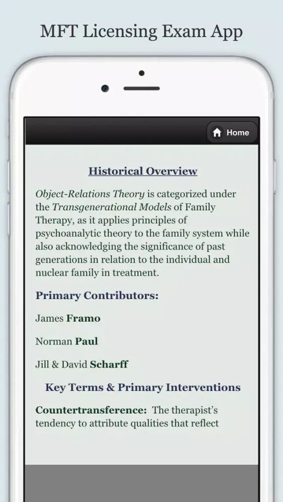 Captures d'écran de MFT Licensing Exam App