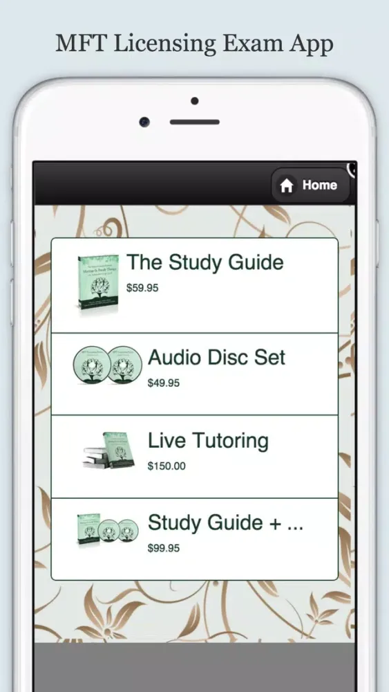 Captures d'écran de MFT Licensing Exam App