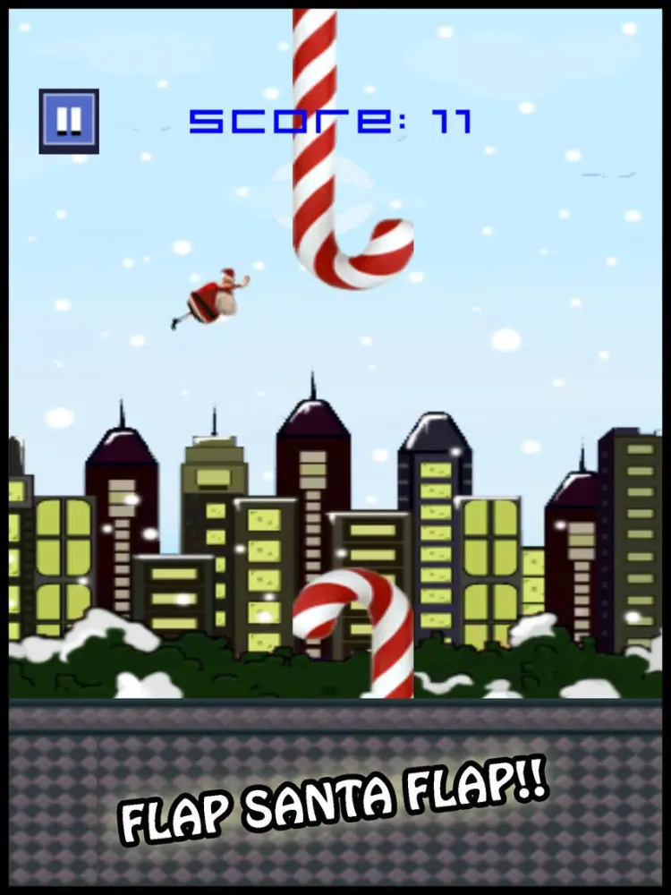 ภาพหน้าจอของ Flappy Santa Christmas Bird Flyer iPad 