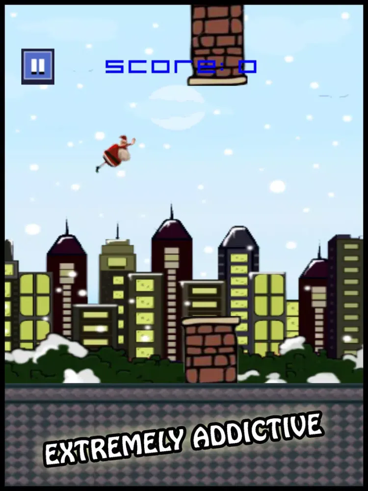 ภาพหน้าจอของ Flappy Santa Christmas Bird Flyer iPad 
