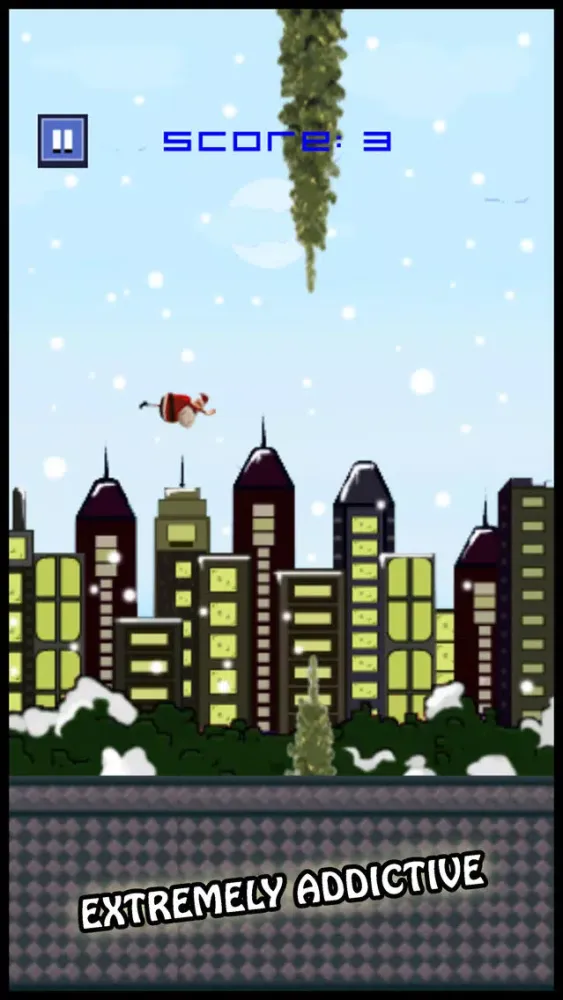 ภาพหน้าจอของ Flappy Santa Christmas Bird Flyer