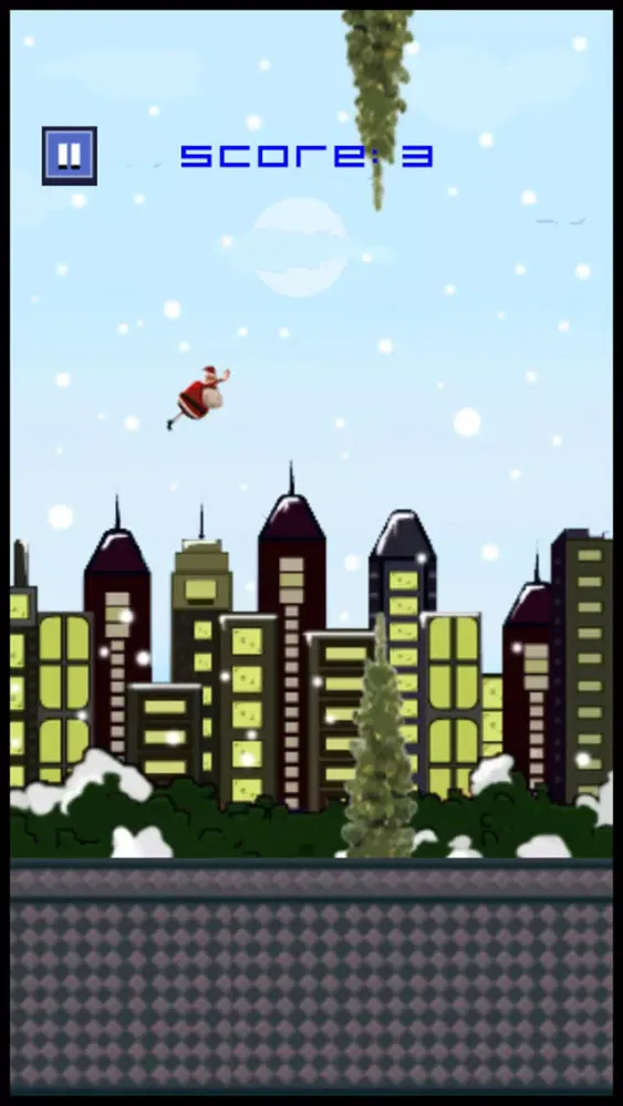 ภาพหน้าจอของ Flappy Santa Christmas Bird Flyer