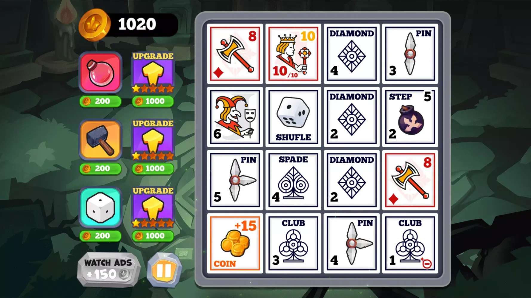 Tangkapan skrin Hit Cards Slot Battle