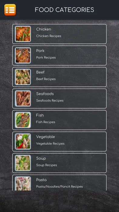 Tangkapan skrin Ulam Pinoy Recipes