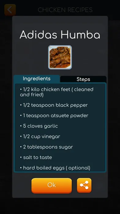 Tangkapan skrin Ulam Pinoy Recipes