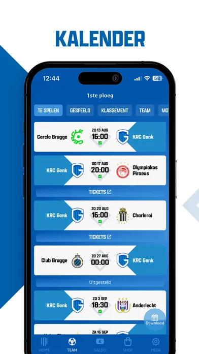 ภาพหน้าจอของ KRC Genk Official app
