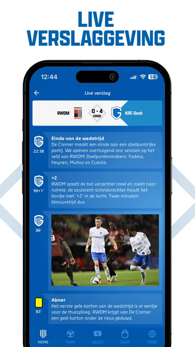 ภาพหน้าจอของ KRC Genk Official app