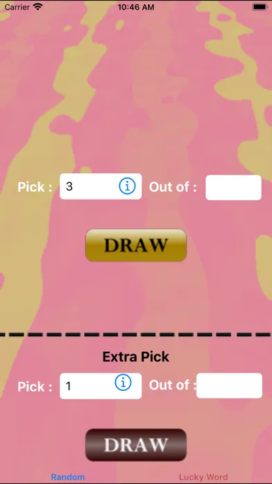 Tangkapan skrin Lucky Lottery Numbers