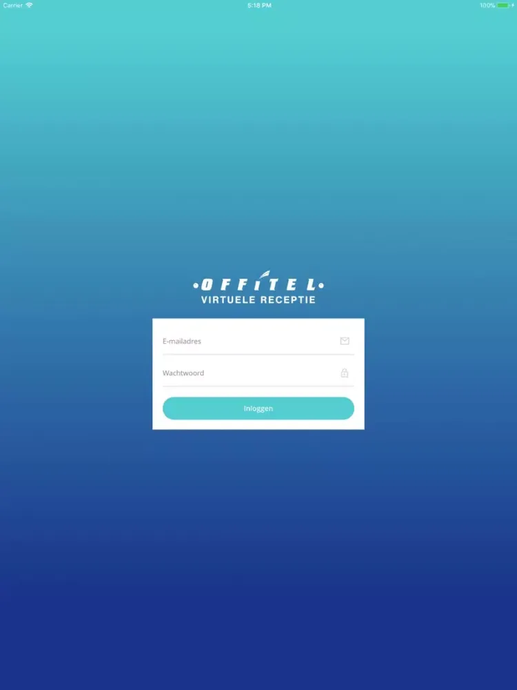 Capturas de tela do Offitel - Virtuele receptie iPad 