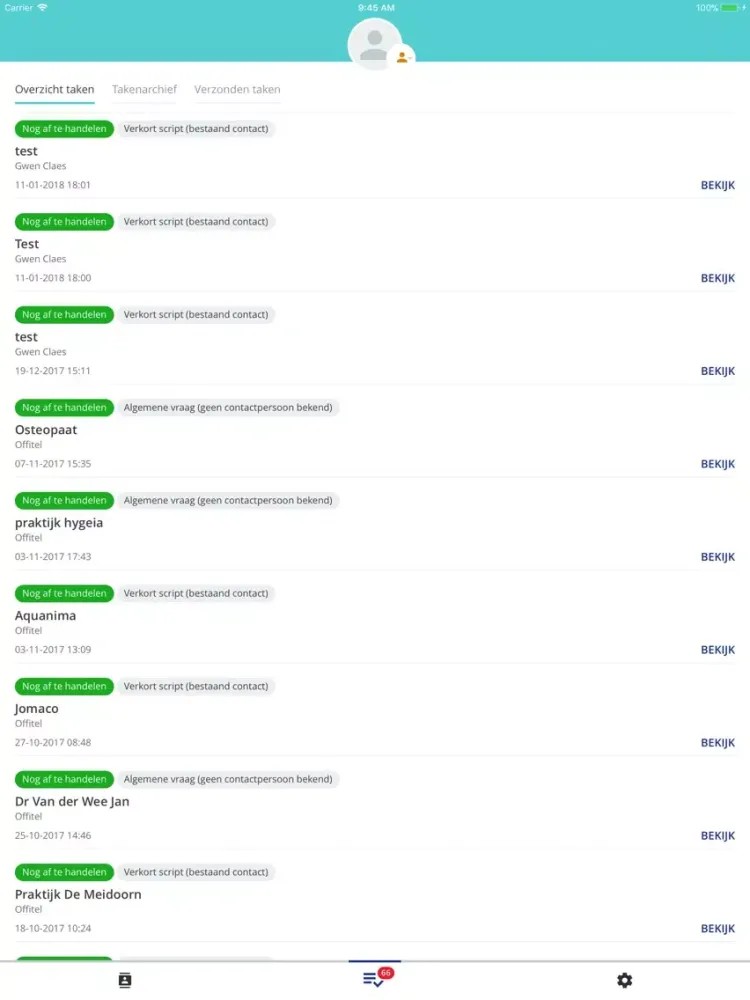 Capturas de tela do Offitel - Virtuele receptie iPad 