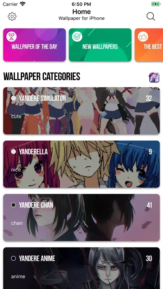 Capturas de tela do wallpaper for Yandere school.