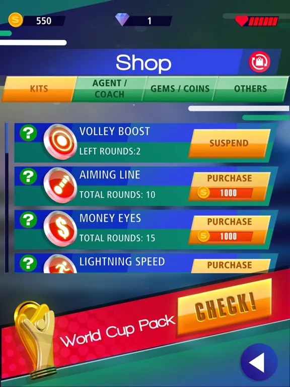 Tangkapan layar Be A Football Legend iPad 