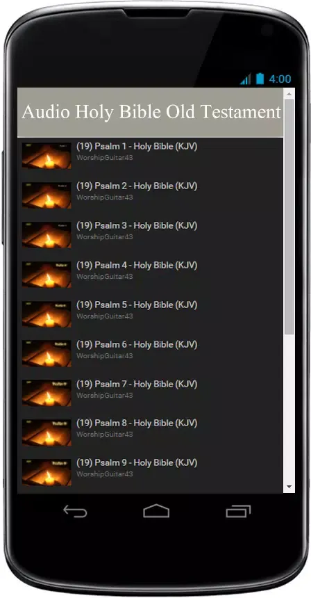 Audio Holy Bible Old Testament Screenshots