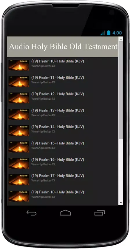 Audio Holy Bible Old Testament Screenshots
