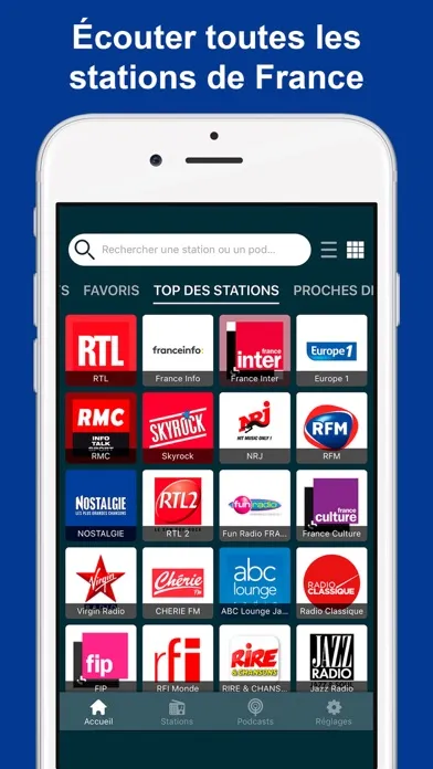 ภาพหน้าจอของ France Radio: Online, FM et AM