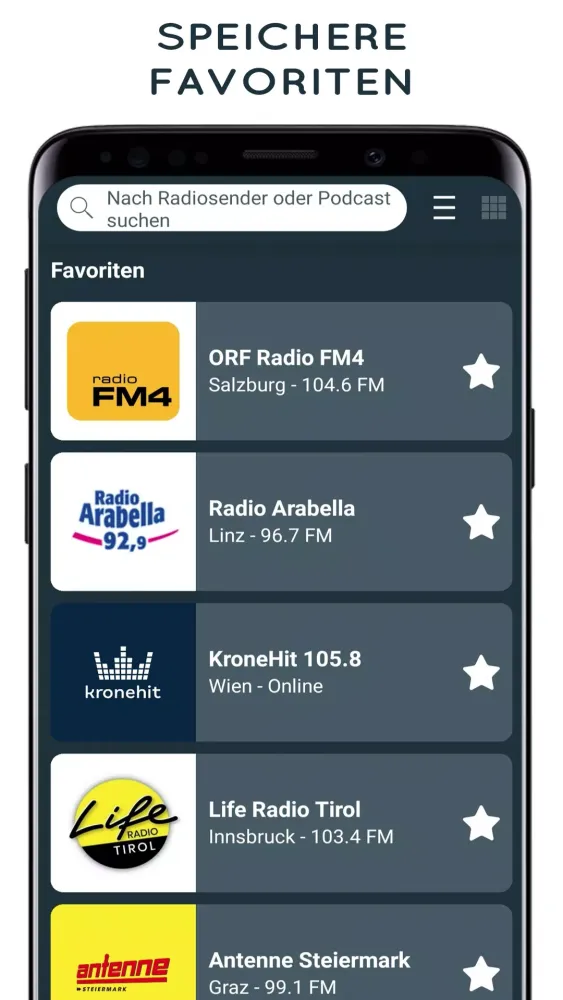 Ảnh chụp màn hình của Radio Apps Österreich/Austria