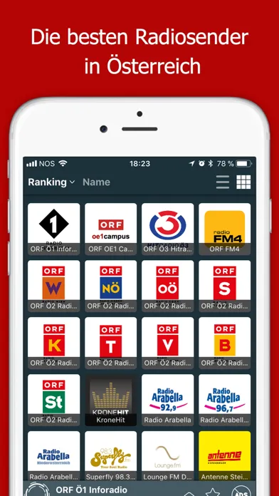 Captures d'écran de Radio Austria / Österreich FM