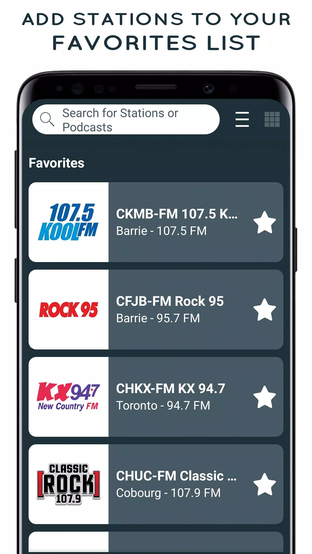 Radio Canada: Radio Player App Screenshots