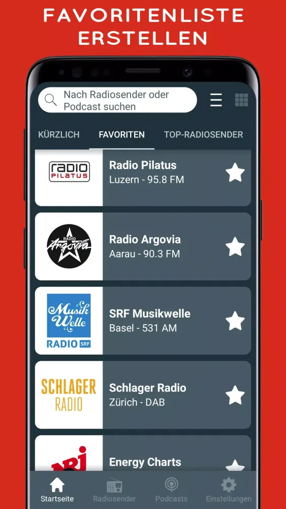 Radio Swiss - radio online Screenshots