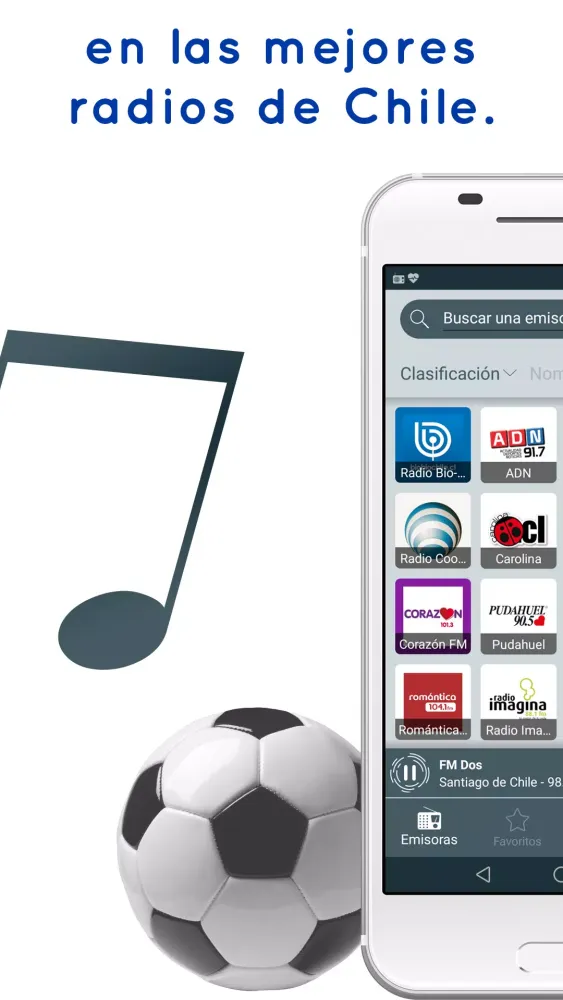 Radio Chile - FM, online radio Screenshots