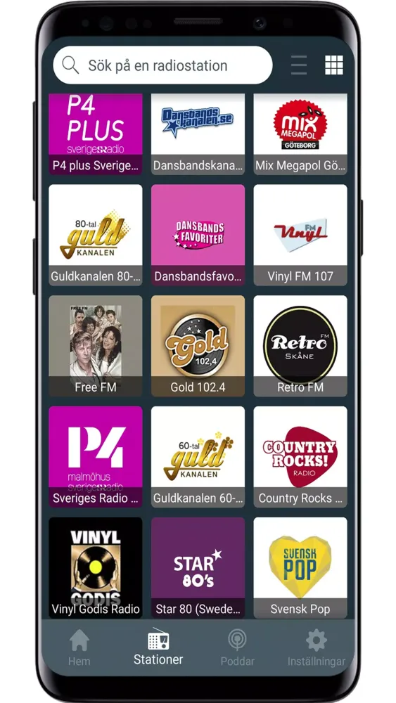 Captures d'écran de Sveriges Radio Online