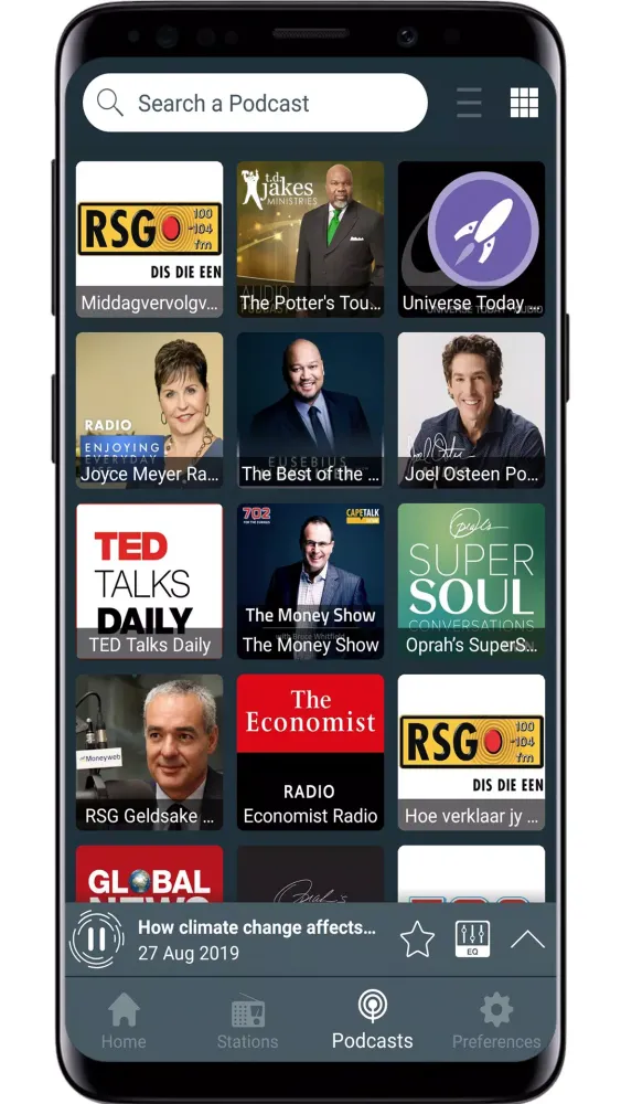 Tangkapan skrin Radio South Africa Online