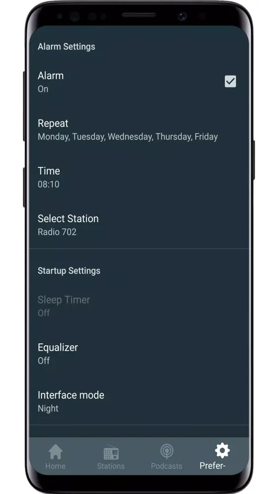 Tangkapan skrin Radio South Africa Online