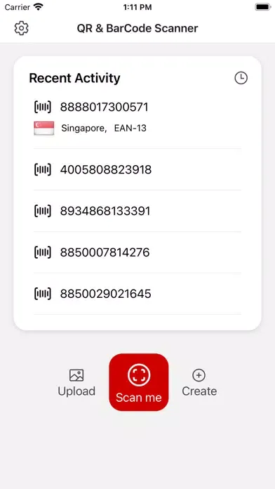 Capturas de tela do QR Code - Barcode Reader