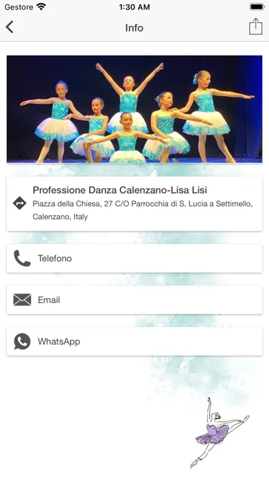 Tangkapan layar Professione Danza e Spettacolo