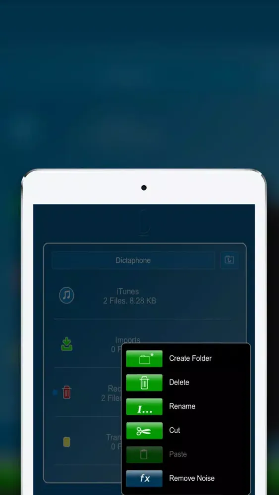 ภาพหน้าจอของ Dictaphone