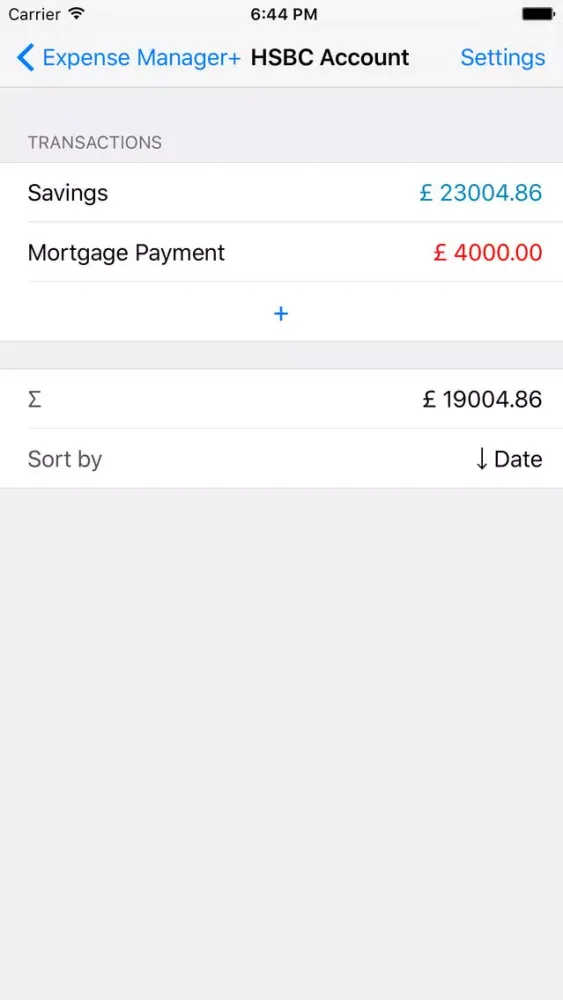 Ảnh chụp màn hình của Expense Manager+