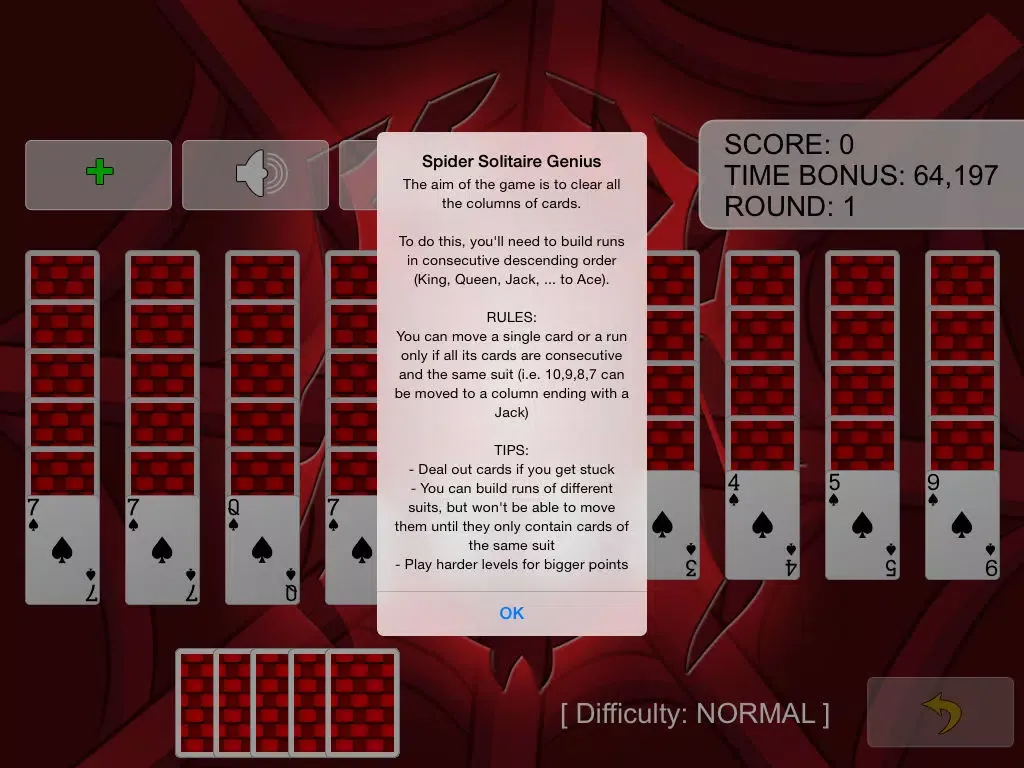 صور Spider Solitaire Genius 2 iPad 