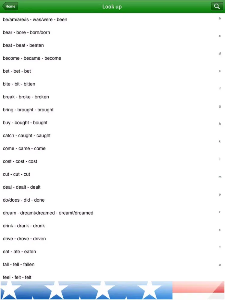 Verbs in English iPad 應用截圖