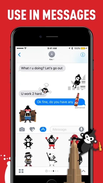 Tangkapan skrin Bira91 Stickers