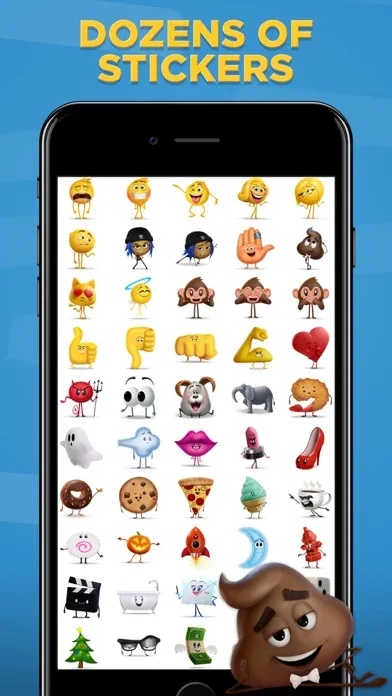 Zrzuty ekranu The Emoji Movie Stickers