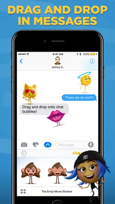 Zrzuty ekranu The Emoji Movie Stickers