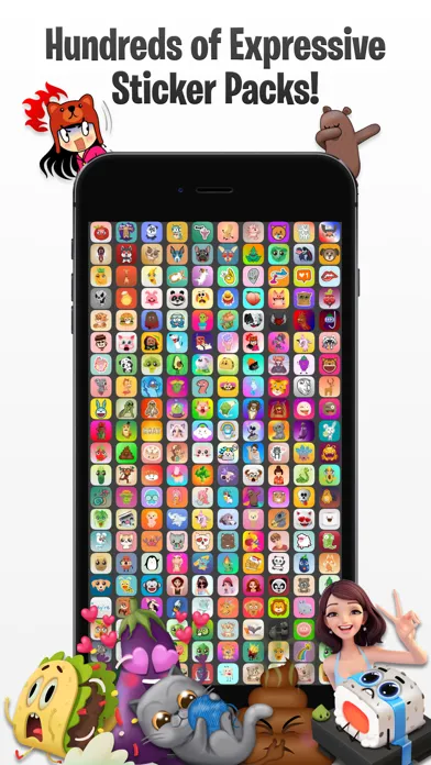 Tangkapan layar Moji™ Stickers Pics Text Mood