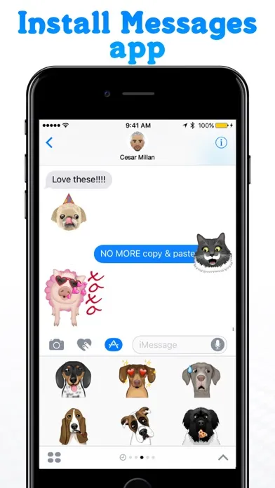 Zrzuty ekranu PetMojis' by The Dog Agency