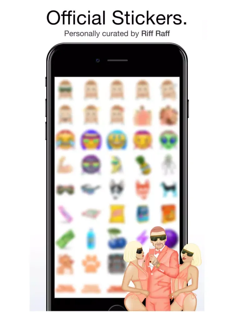 Zrzuty ekranu Riff Raff by Moji Stickers iPad 