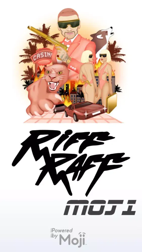 Zrzuty ekranu Riff Raff by Moji Stickers