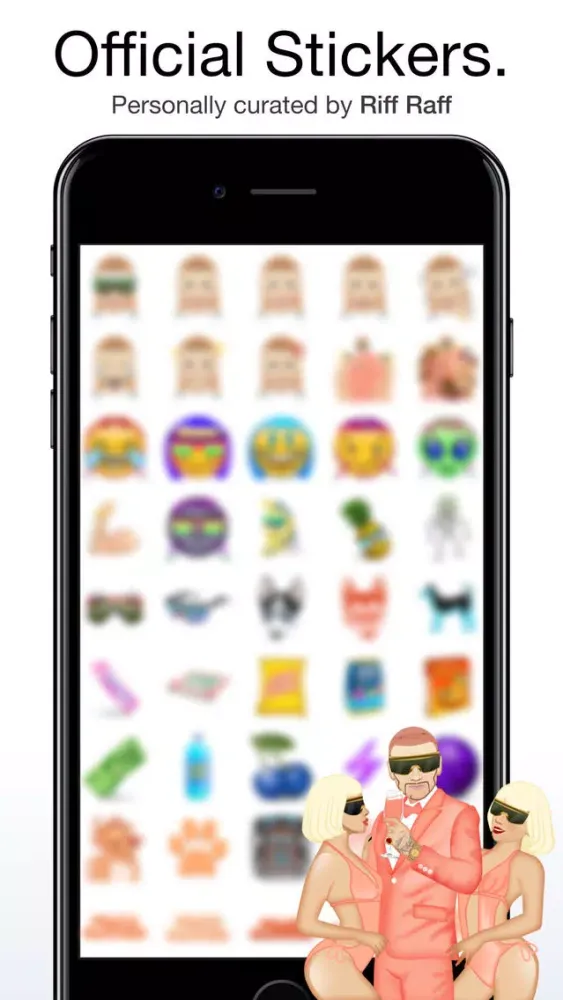 Zrzuty ekranu Riff Raff by Moji Stickers