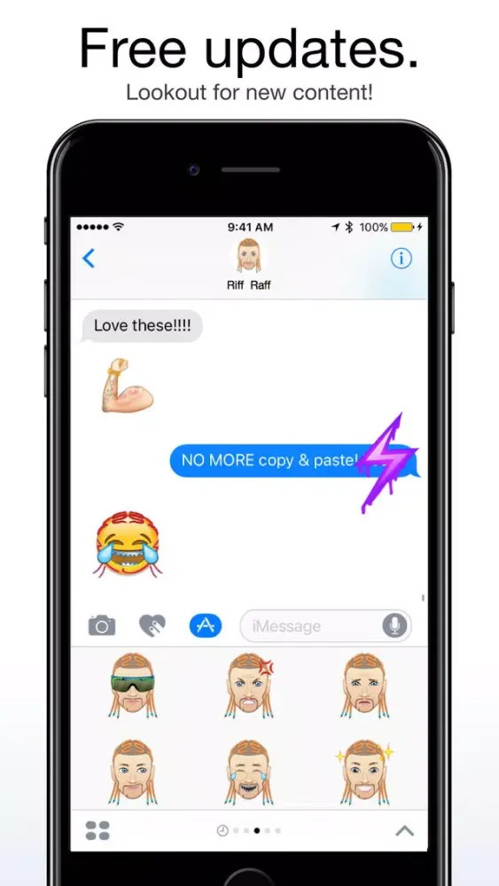 Zrzuty ekranu Riff Raff by Moji Stickers