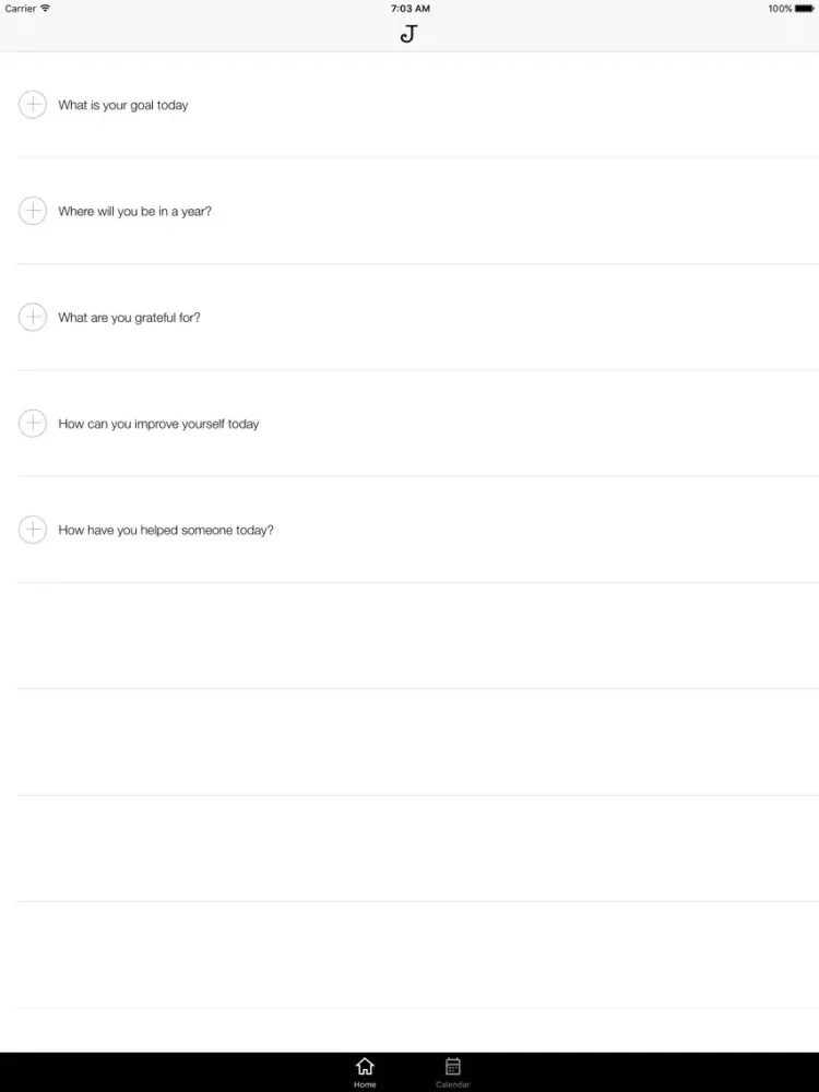 Journily iPad  스크린샷