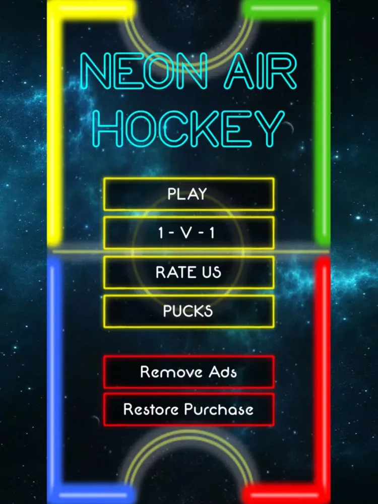Screenshot di Neon Air Hockey Pro iPad 