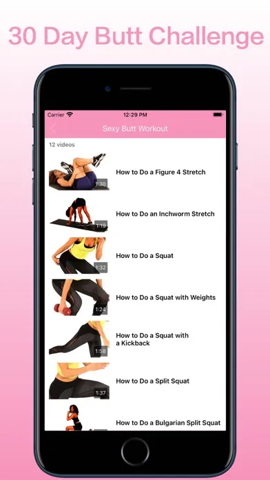 Capturas de pantalla de Butt Workout & Female Fitness