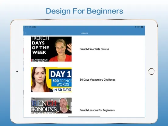 Ảnh chụp màn hình của Learn French - French Lessons iPad 